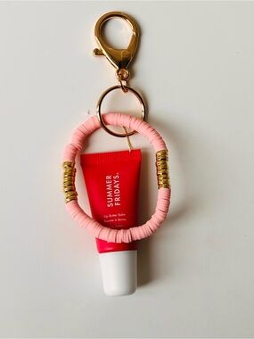 Summer Fridays Lip Butter Keychain bag charm purse charm key ring